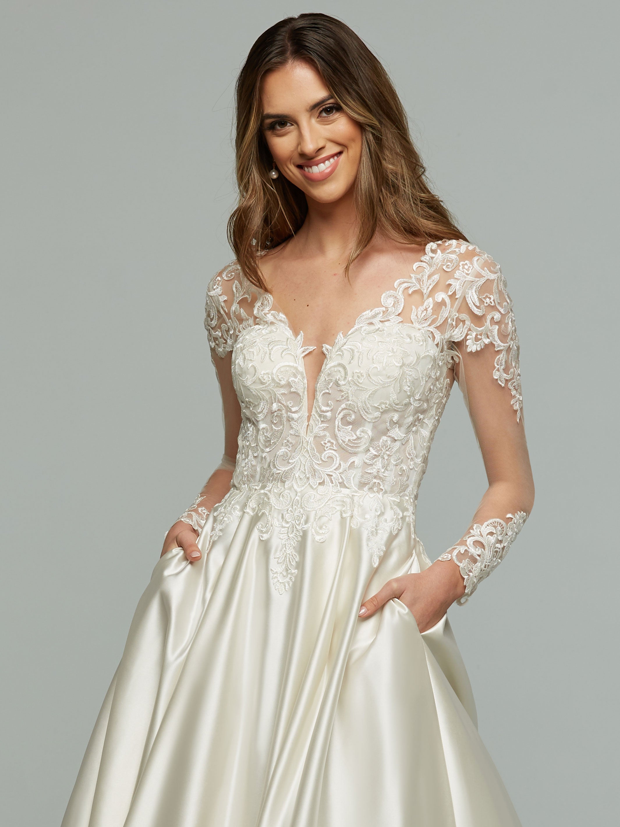 Try At Home Estelle Wedding Dress – Elegant Lace Bridal Gown for Wedding Ceremony & Reception | Perfect for Church, Beach & Destination Weddings