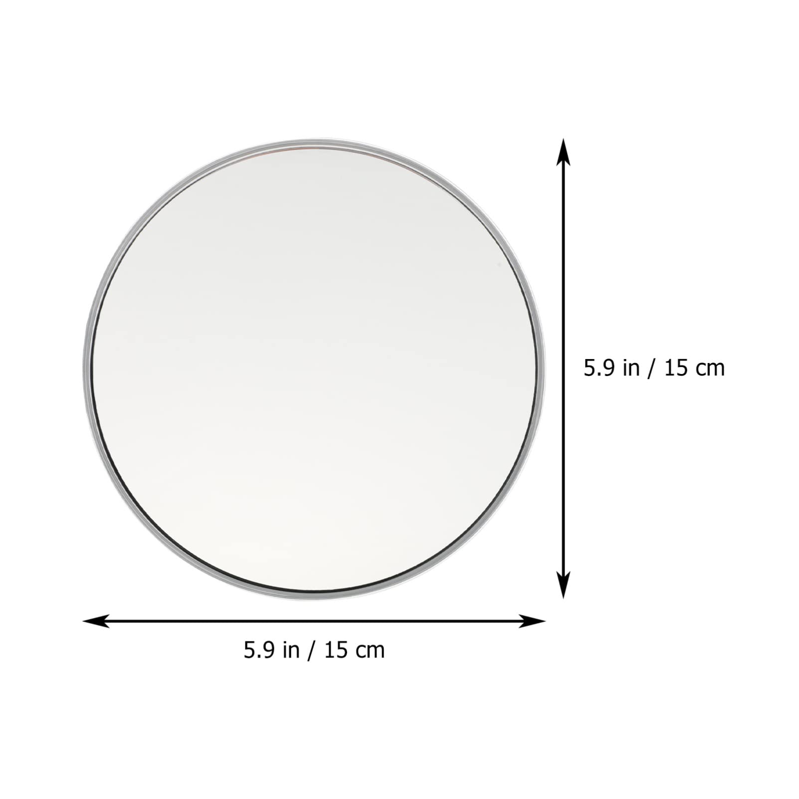 20X Magnifying Mirror with Suction Cups - 5.8 Inch Wall Mounted Vanity Mirror for Makeup, Shaving & Travel - Silver Bathroom Mirror for Precise Grooming & Skincare Routine