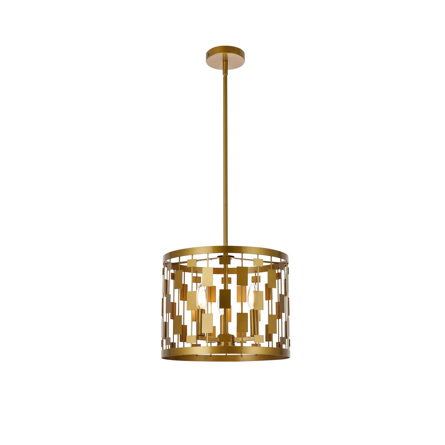 Levante 3-Light Brass Pendant Light Fixture - Modern Dining Room & Kitchen Island Lighting