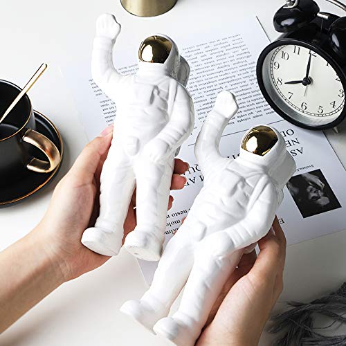 Massjoy Astronaut Ceramic Vase - Unique Home Decor & Gift for Space Lovers | Perfect for Living Room, Bedroom & Office Decoration