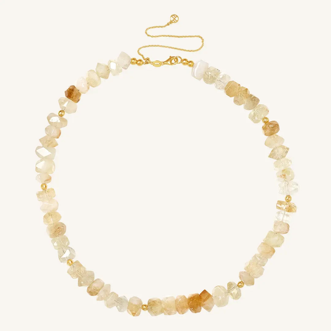 Myall Citrine Necklace - Natural Gemstone Jewelry for Confidence & Success | Perfect for Everyday Wear, Gifts & Spiritual Healing