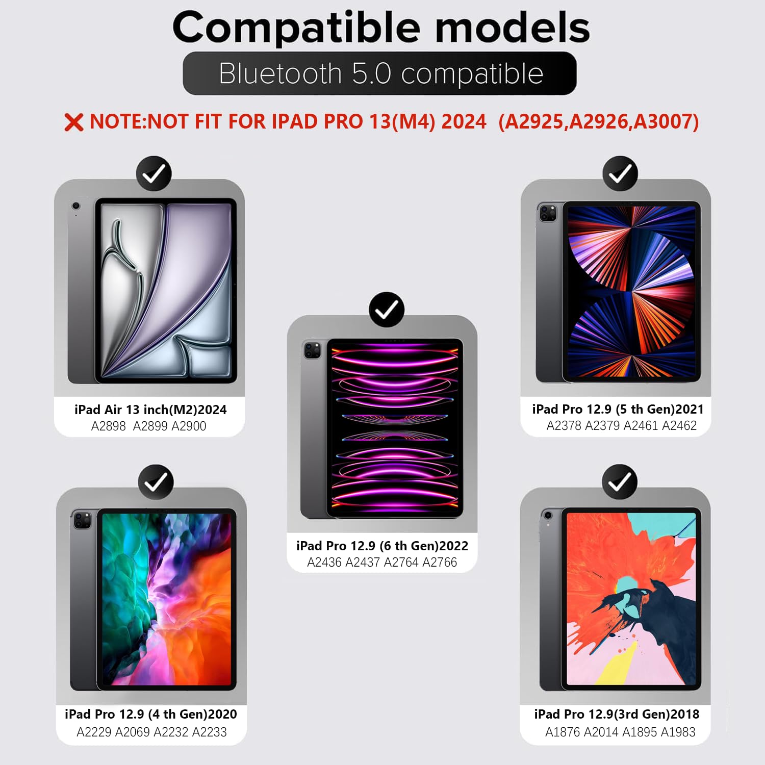 Mobee Magnetic Keyboard Case for iPad Air 13
