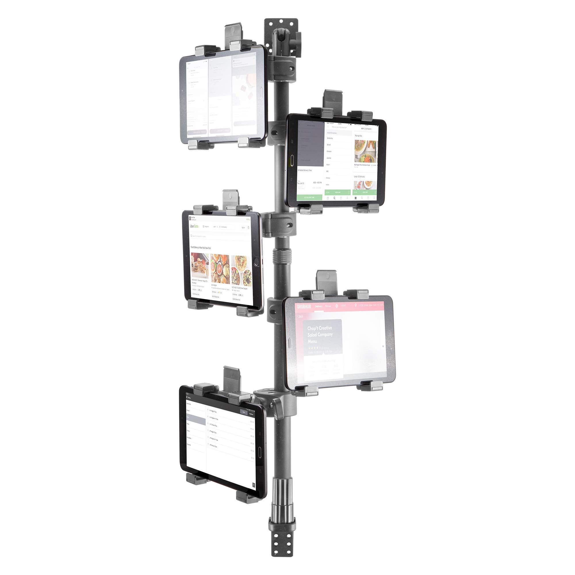 iBOLT TabDock 5-Tablet Wall Mount POS System for Delivery Services - Compatible with 7-10 Inch Tablets (DoorDash, Uber Eats, Postmates) - Ideal for Restaurants, Retail Stores & Order Pickup Stations