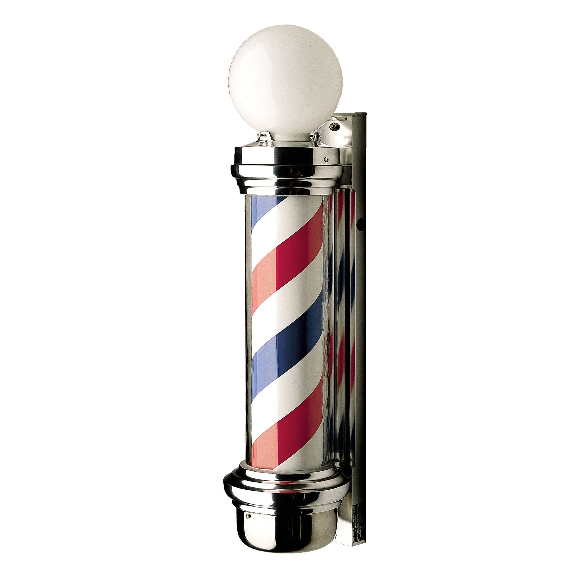 Vintage Large Red White & Blue Barber Pole - Classic Barber Shop Decor for Home, Salon, or Man Cave | Perfect for Retro Themed Parties & Events