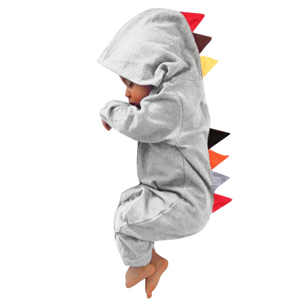 **Cute Dinosaur Patchwork Romper Jumpsuit for Baby Boys & Girls - Newborn Infant Bodysuit Playsuit for Playtime & Photo Shoots**
