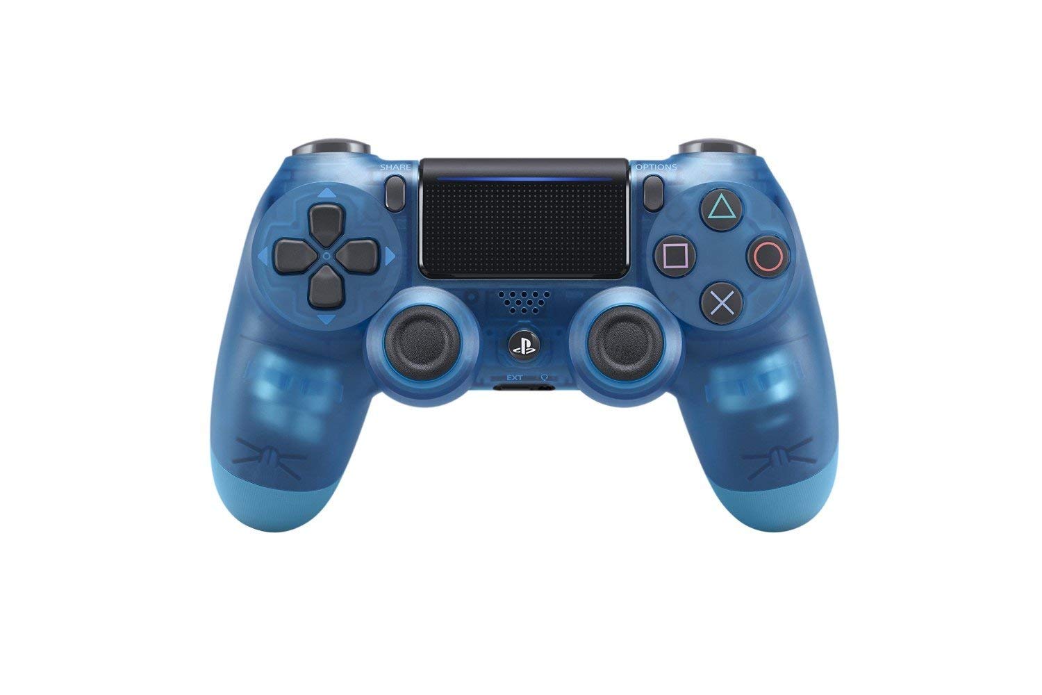 Sony DualShock 4 Wireless Controller for PS4 - Blue Crystal (Renewed) | Official PlayStation 4 Gamepad with Precise Controls & Motion Sensor - Perfect for Gaming, Streaming & Multiplayer Sessions
