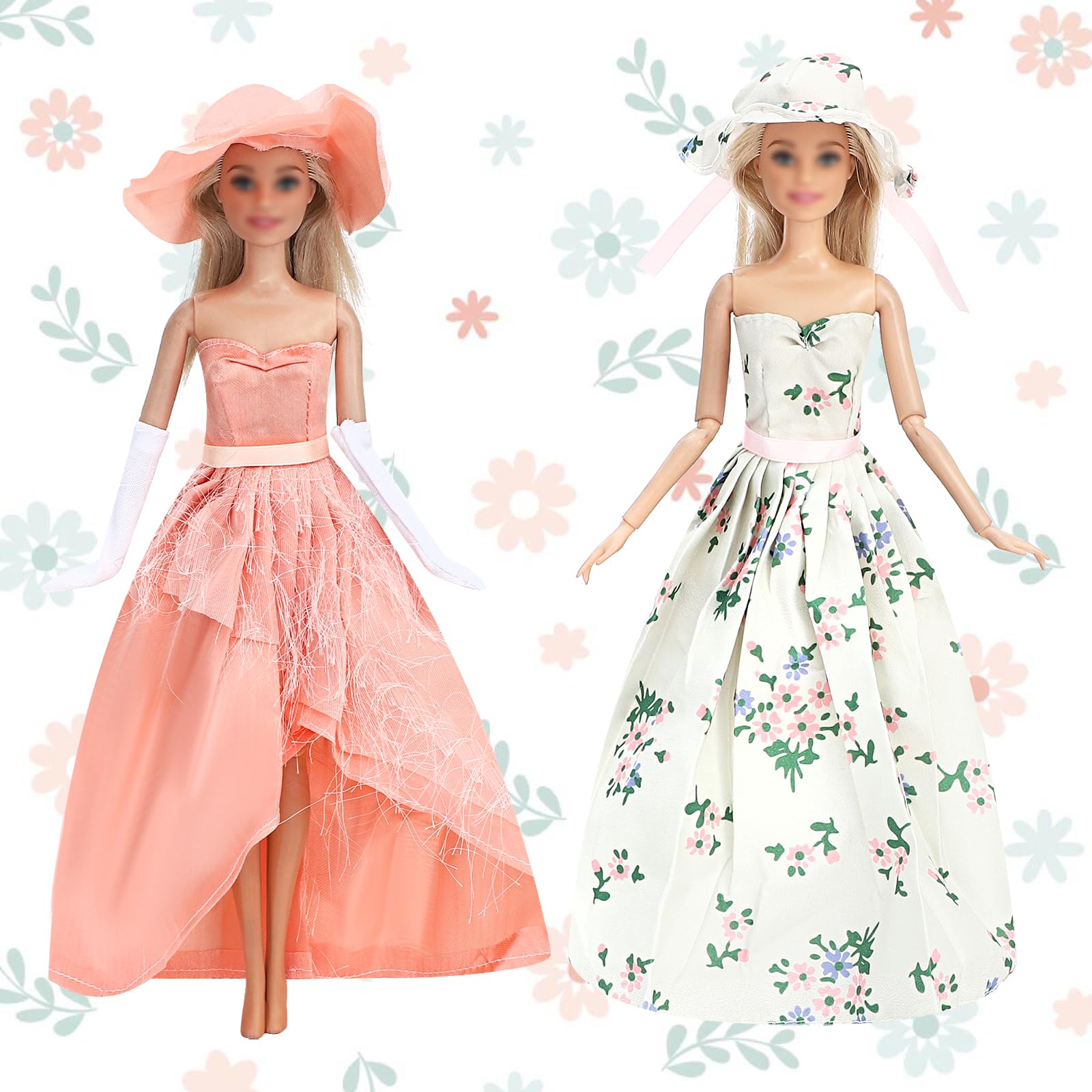 SOTOGO 11.5 Inch Doll Wardrobe Set with 16 Outfits - Fashion Dresses, Tops, Pants, Party Gowns & Wedding Dress for Girls - Perfect for Role Play, Birthday Gifts & Pretend Play Scenes