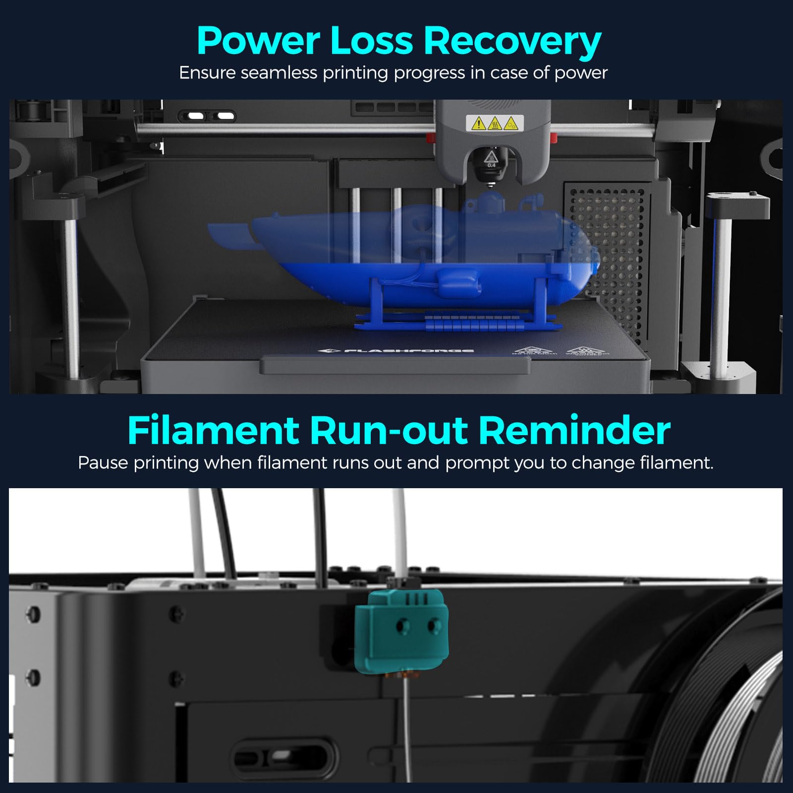 FlashForge Adventurer 5M 3D Printer - Auto Leveling, 600mm/s High Speed, 280℃ Quick-Detach Nozzle, CoreXY Structure | Perfect for Home, School & Professional 3D Printing Projects