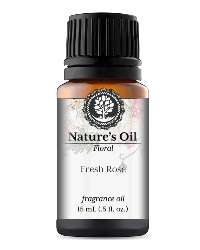 15ml Fresh Rose Fragrance Oil for Aromatherapy Diffusers, Handmade Soap, Scented Candles, Body Lotion, Home Fragrance, Linen Spray, Bath Bombs & DIY Slime - Perfect for Relaxation, Spa Days & Romantic Home Ambiance