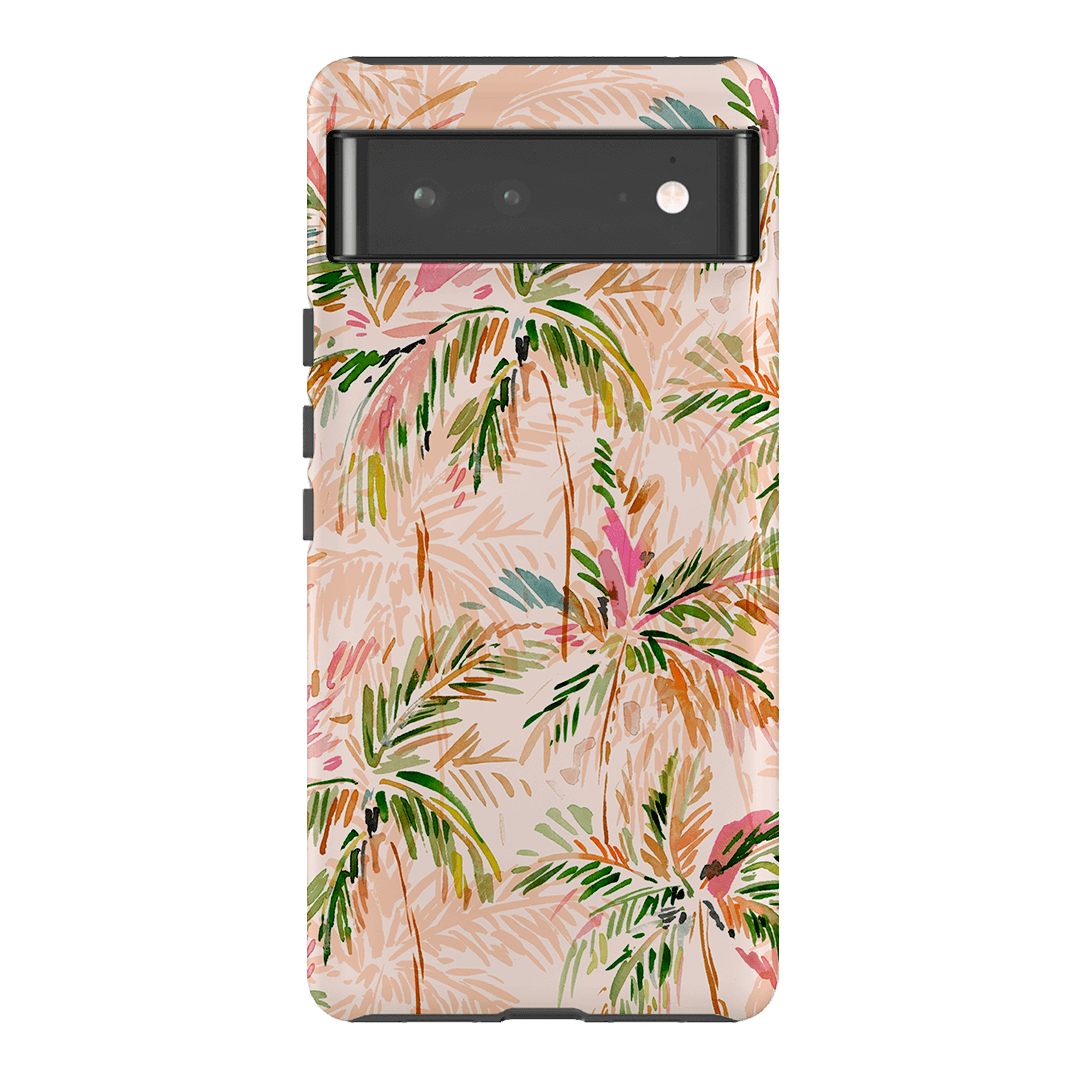 Hawaiian Palms Phone Case - Durable Protective Cover for iPhone & Samsung - Tropical Beach Design - Perfect for Travel, Vacation & Summer Outings
