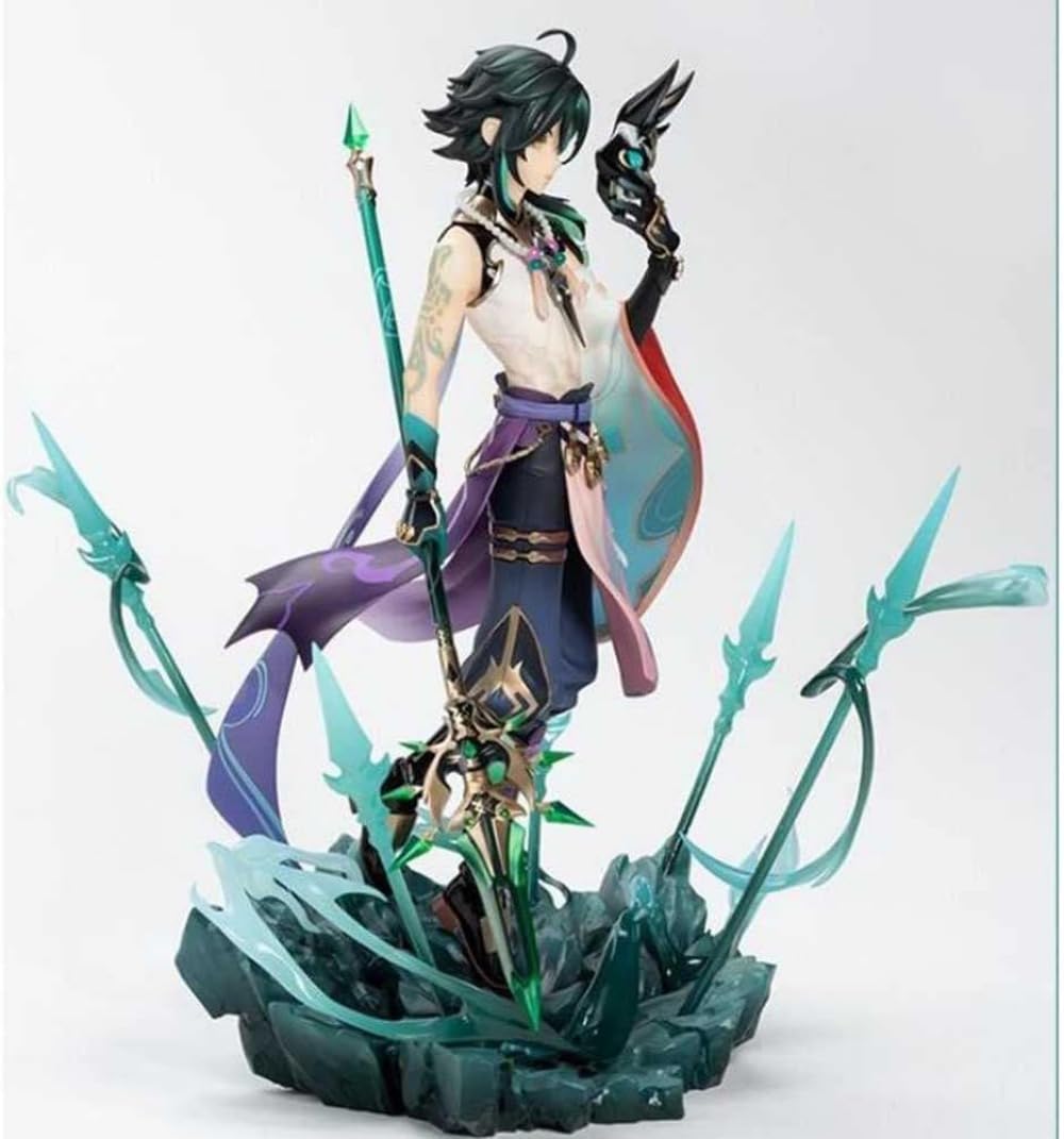Xiao Genshin Impact Anime Action Figure - 29cm PVC Collectible Statue, Office Decor & Festive Gift for Fans | Perfect for Display, Gaming Room, or Anime-Themed Parties
