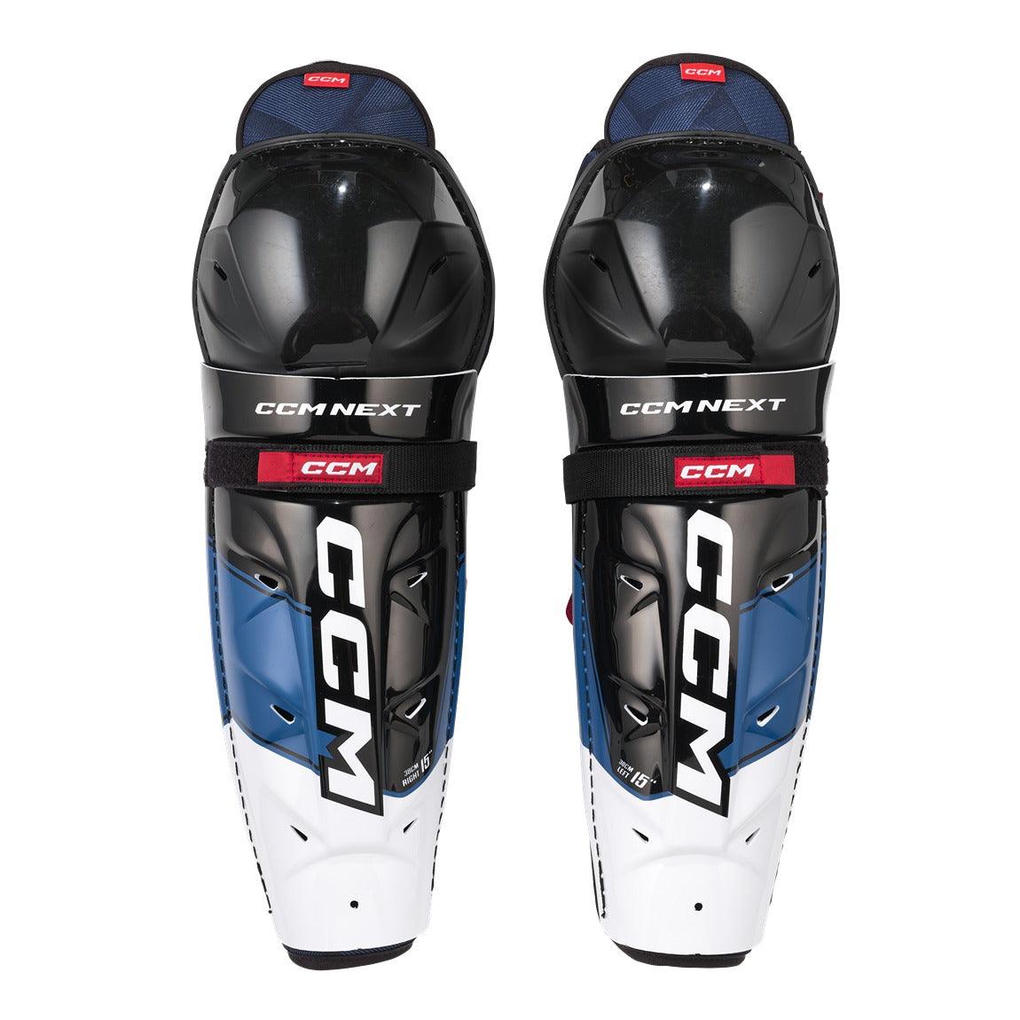 CCM Next Senior Hockey Shin Guards - Protective Gear for Ice Hockey Players - Perfect for Training & Games