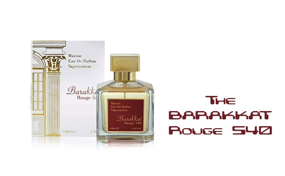 FragMade - B A R A K K A T Rouge 540 EDP (100 ml) Unisex Perfume | Turkish Rose & Bulgarian Rose Scent | Oud & Violet Blend | Long-Lasting Luxury Fragrance for Men & Women | Perfect for Date Night, Special Occasions & Gift Giving
