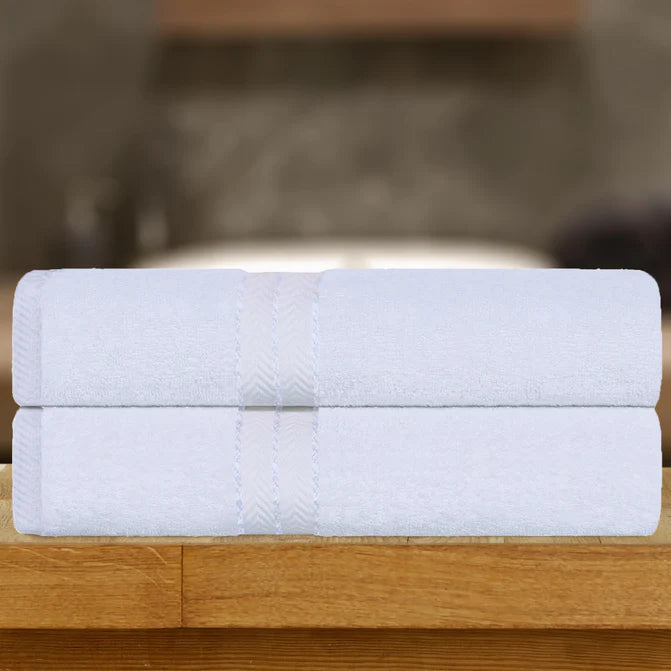 Premium Turkish Cotton Ultra Plush 2-Piece Bath Towel Set - Super Absorbent & Soft Luxury Bath Sheets for Spa, Hotel & Home Use