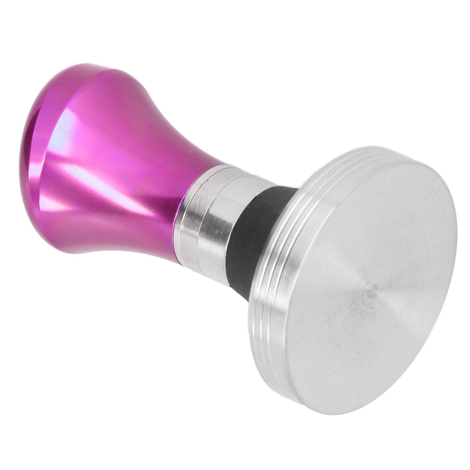 Premium 58mm Coffee Tamper - Stainless Steel Flat Base Espresso Powder Press with Adjustable Height - Perfect for Home Baristas & Coffee Shops - Barista Accessories for Espresso Machines (Rose Red) - Ideal for Latte Art & Professional Coffee Brewing