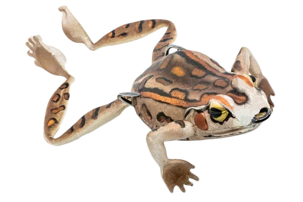 Chasebaits Bobbin' Frog Topwater Fishing Lure - Realistic Frog Bait for Bass, Pike & Musky - Perfect for Freshwater & Pond Fishing