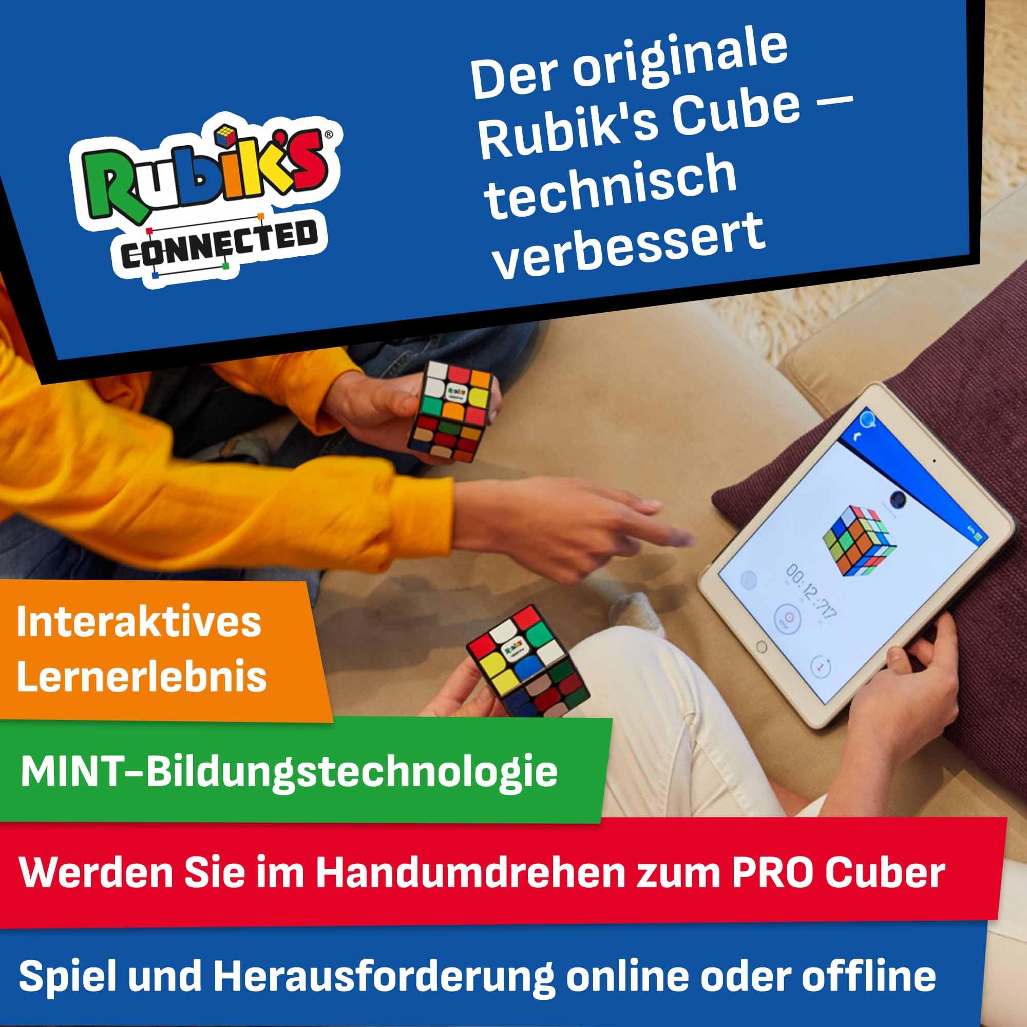 Original Rubik's Connected - Smart Digital Electronic Magic Cube with Global Multiplayer App | STEM Puzzle Game for All Skill Levels | Perfect for Brain Training, Gifts & Family Fun