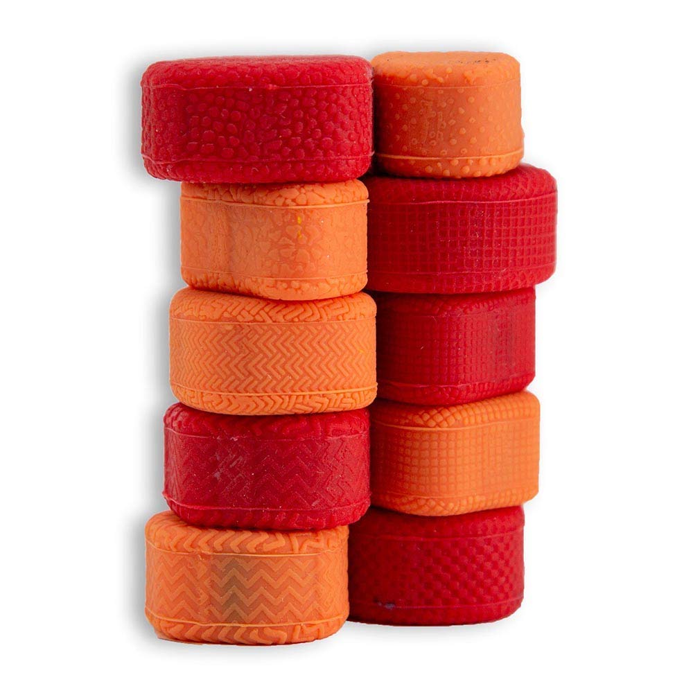 PBLZ Set of 10 Red Magnetic Rocks for Science Experiments, DIY Crafts & Fridge Organization - STEM Educational Toys for Kids & Adults