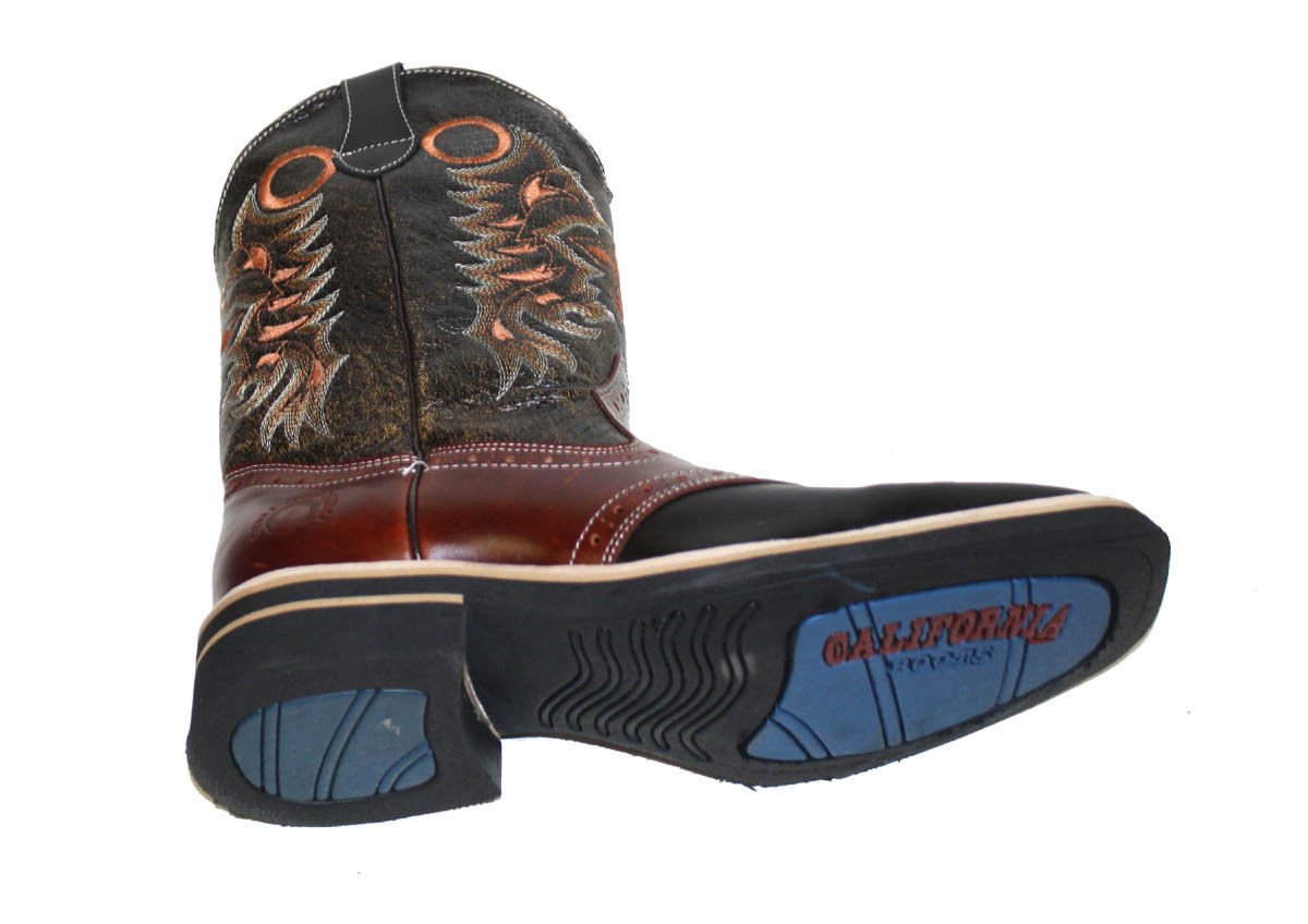 Authentic Men's Cowhide Leather Cowboy Boots - Square Toe Western Boots for Country Dancing, Rodeo & Casual Wear | Durable & Comfortable Riding Boots for Men
