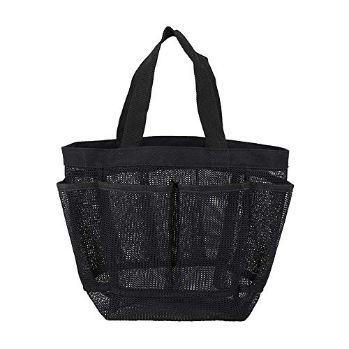 Women's Beach Bag with Multiple Pockets - Hanging Mesh Makeup Travel Organizer - Portable Multifunctional Swimming Tote for Pool, Vacation & Gym