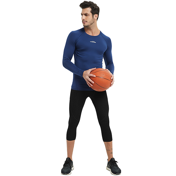 Men's Baselayer Compression Shirt - Moisture Wicking Thermal Underwear for Workout & Cold Weather - Black SP516 | Ideal for Running, Gym, Skiing & Outdoor Activities