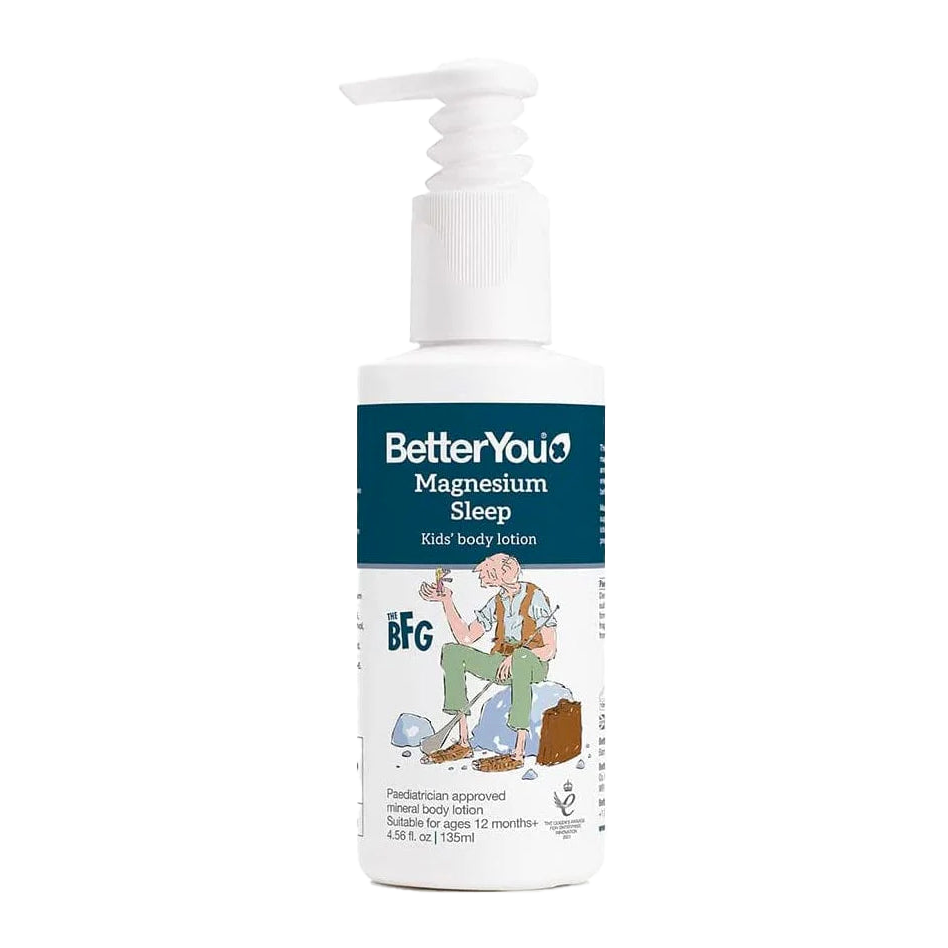 BetterYou Magnesium Sleep Mineral Lotion Junior 135ml - Natural Sleep Aid for Kids, Calming Bedtime Lotion with Magnesium for Relaxation & Better Sleep | Perfect for Nighttime Routine & Stress Relief