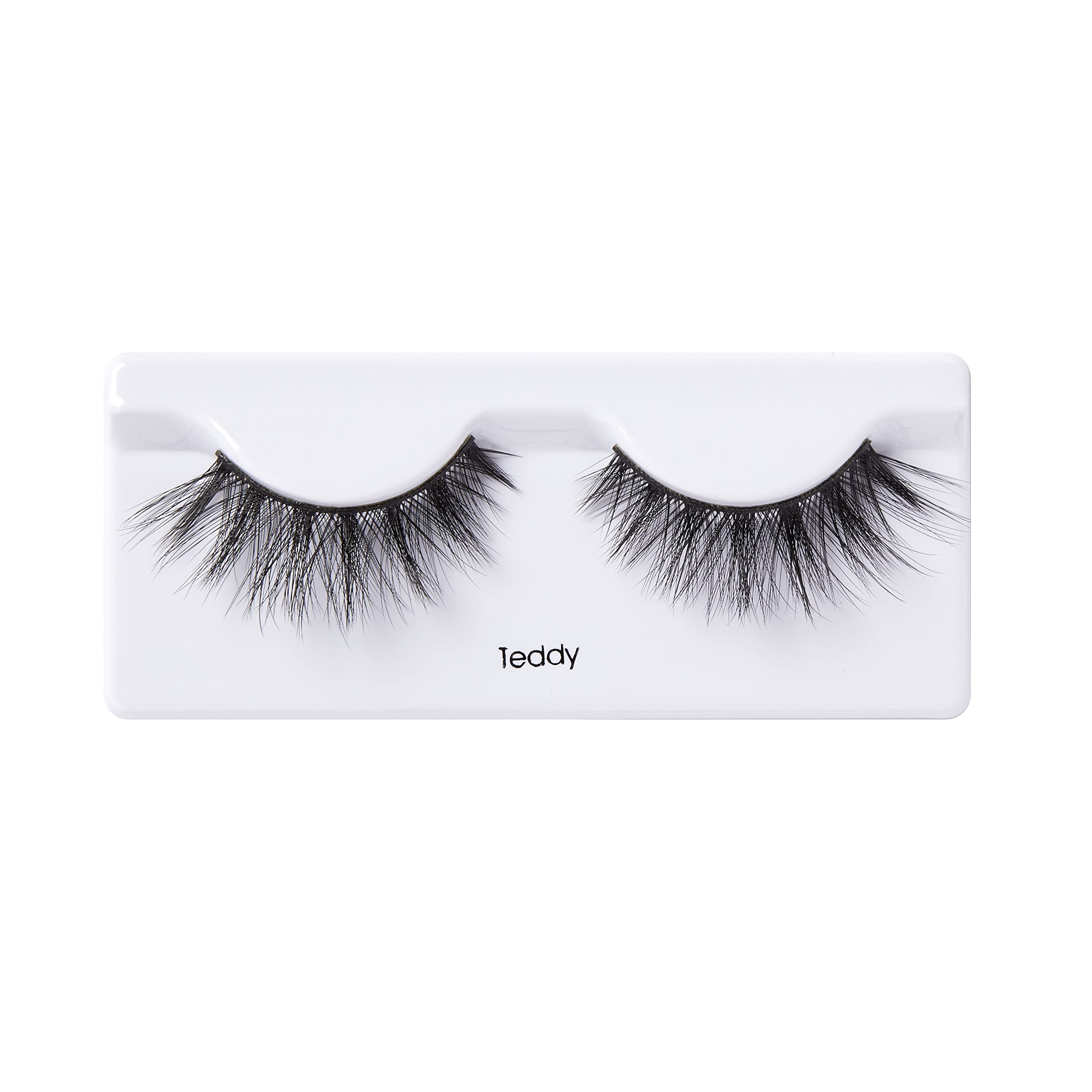 KISS Lash Couture Triple Push Up False Eyelashes - 3D Volume Teddy Style, Cruelty-Free & Reusable with Lash Glue | Perfect for Parties, Weddings & Special Occasions
