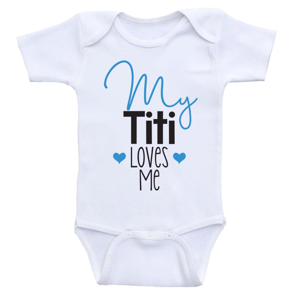 Adorable Titi Baby Clothes - My Titi Loves Me - Soft Baby Rompers & Bodysuits for Newborns & Infants - Perfect for Playtime, Family Photos & Everyday Comfort