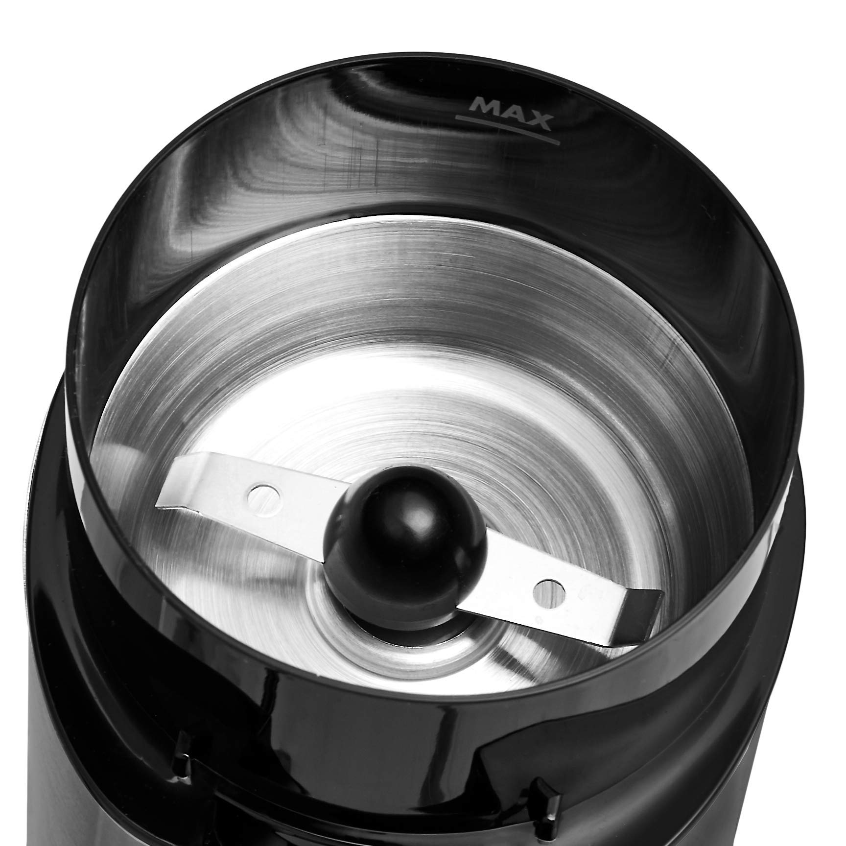 Amazon Basics Electric Coffee Grinder - Black | Freshly Ground Coffee for Espresso, Drip, French Press & More | Compact & Quiet Design for Home or Office Use