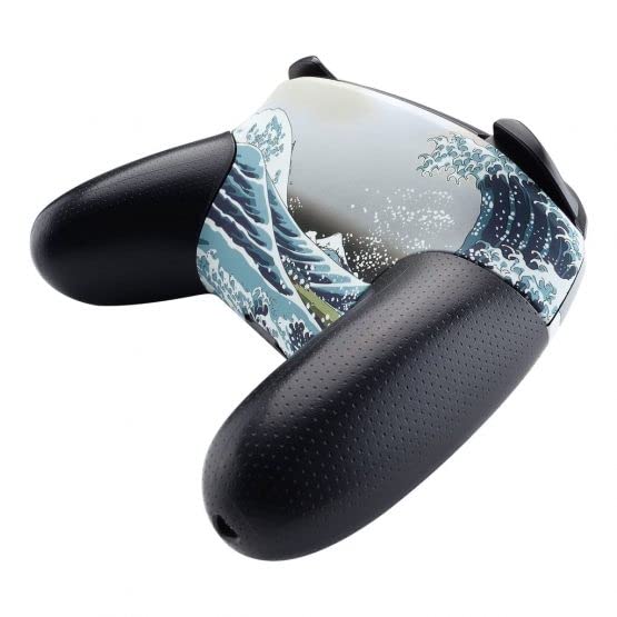 MODDZONE Custom Pro Controller for Nintendo Switch - Wireless Gamepad with Ergonomic Design, Compatible with Switch/Switch OLED (Wave Blue) - Perfect for Gaming, Streaming & Competitive Play