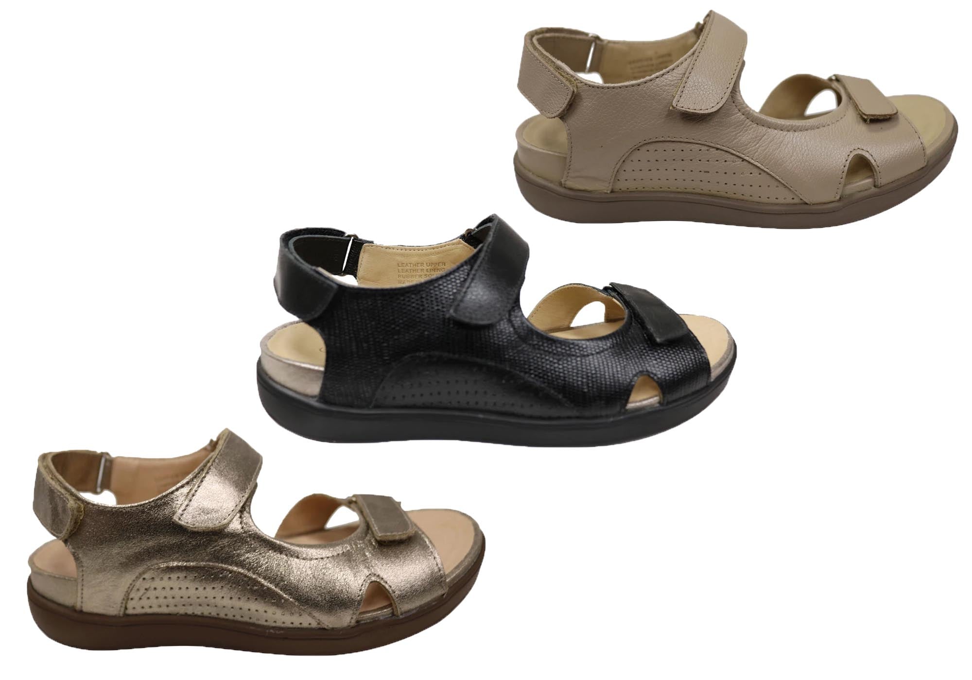 Opananken Sunni Women's Comfortable Brazilian Leather Sandals - Stylish Summer Casual & Beach Walking Sandals for Women