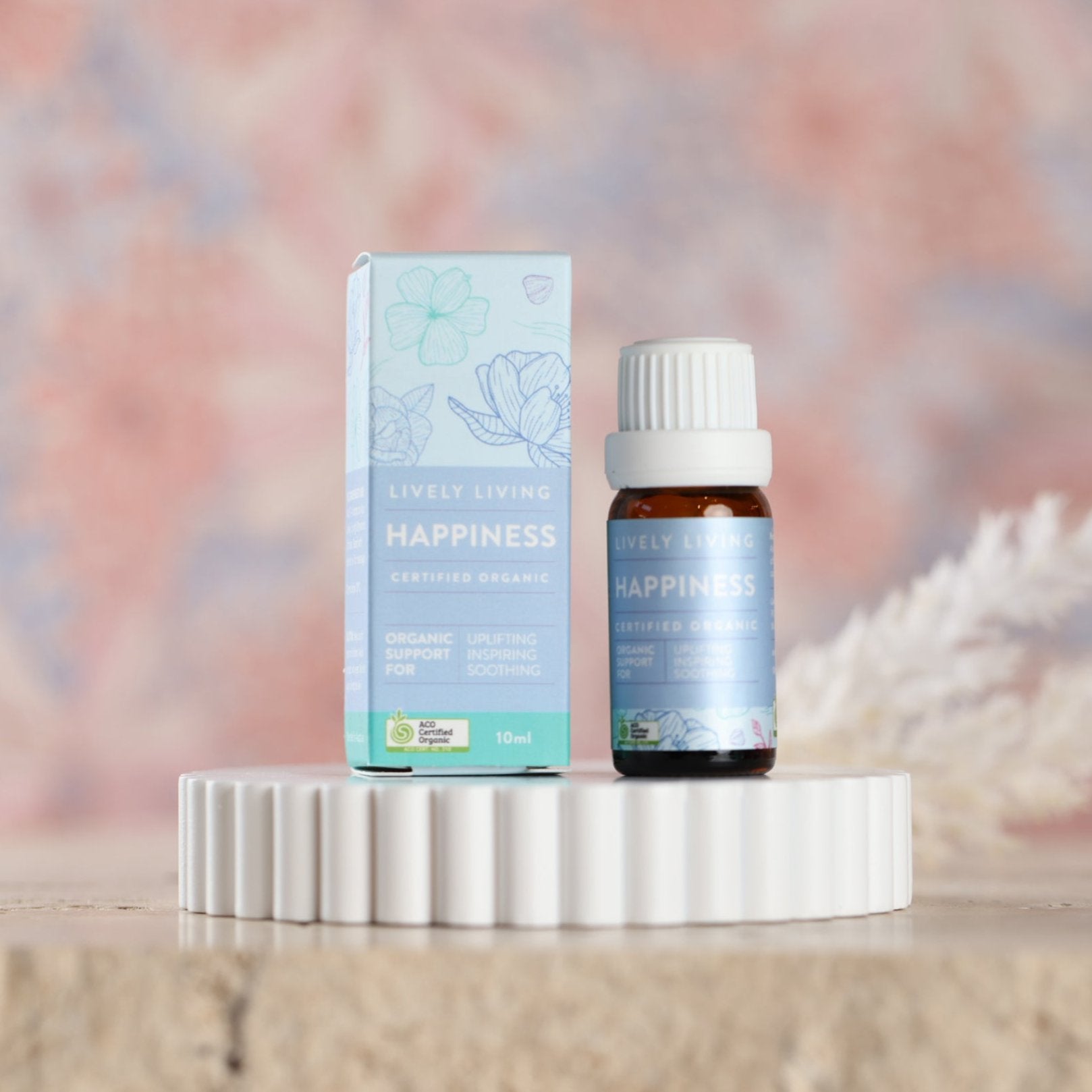 Organic Happiness Essential Oil 10ml - 100% Pure Natural Aromatherapy Oil for Diffuser, Massage & Relaxation - Perfect for Stress Relief, Meditation & Home Spa