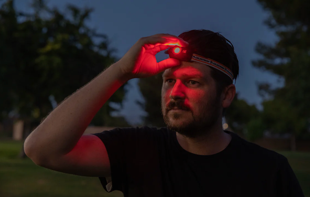 Night Vision Red Headlamp - 93581 LED Headlight for Hunting, Camping & Outdoor Activities - Hands-Free Light for Night Fishing, Hiking & Emergency Use