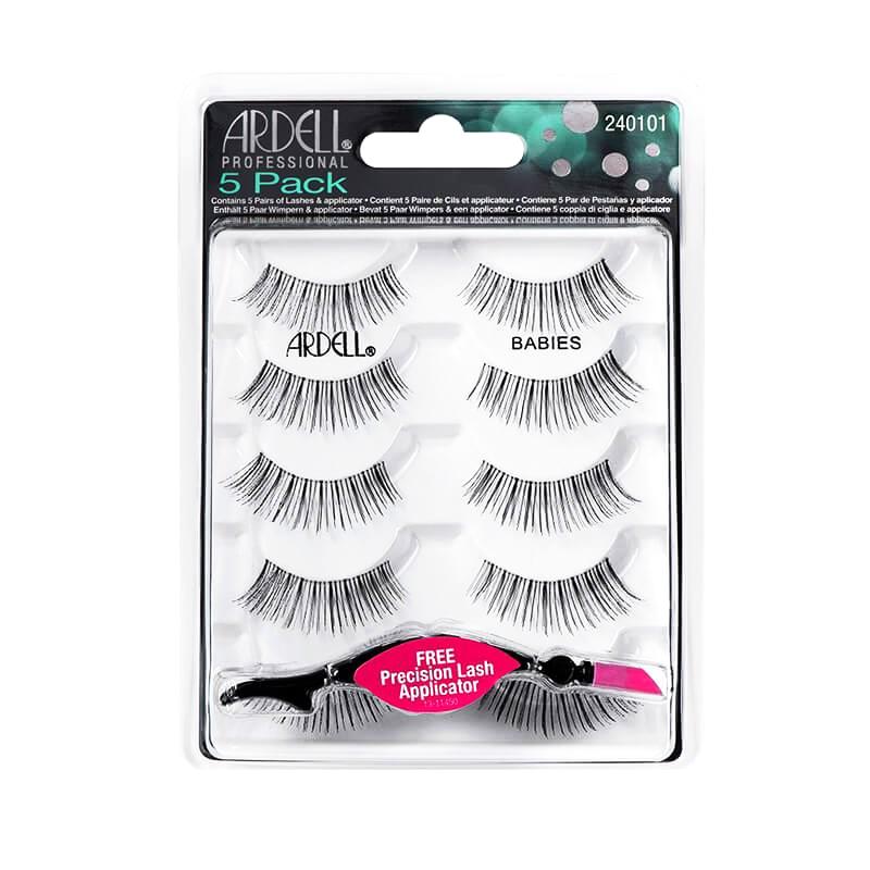 Ardell Natural Lashes Multipack - 5 Pairs of Wispy False Eyelashes (68982) for Everyday Wear, Special Occasions & Photos