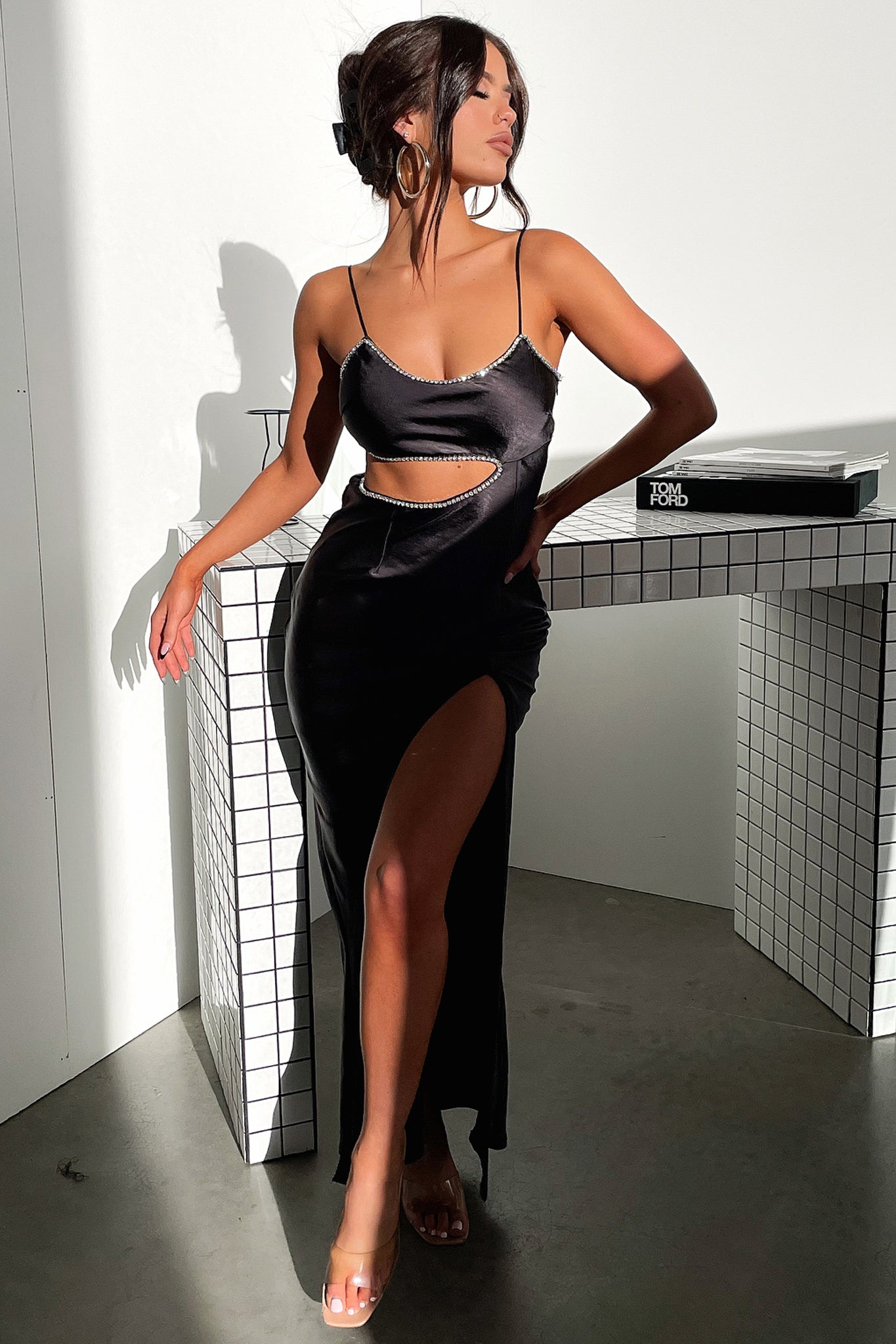 Kiara Maxi Dress for Women - Elegant Black Long Flowy Dress for Summer, Beach, Parties & Special Occasions