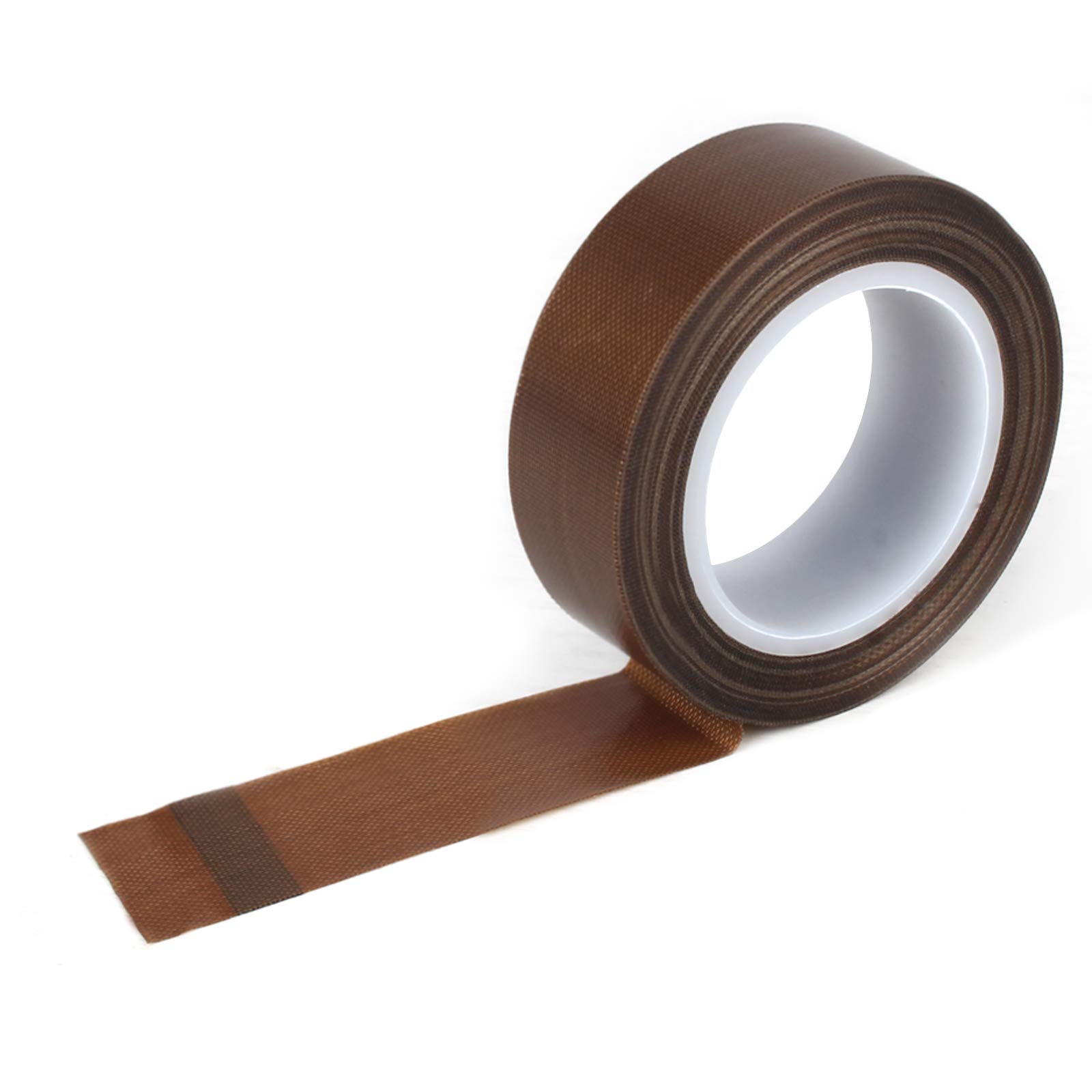 Semlos 1 Inch x 33 Feet Teflon Tape for Vacuum Sealer - High Temperature Resistant PTFE Sealant Tape, Compatible with Most Vacuum Sealer Machines (Brown) - Perfect for Food Preservation, Industrial Sealing & Plumbing Applications
