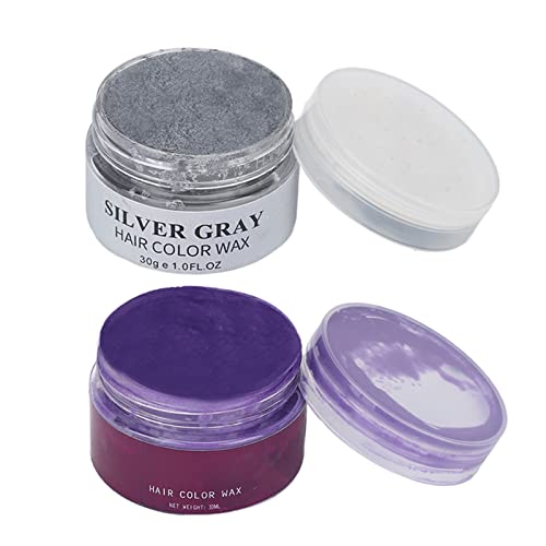 Natural Hair Color Wax Mud for Men & Women - Temporary Hair Dye for Parties, Cosplay & Halloween - Washable & Non-Damaging Hair Styling Wax