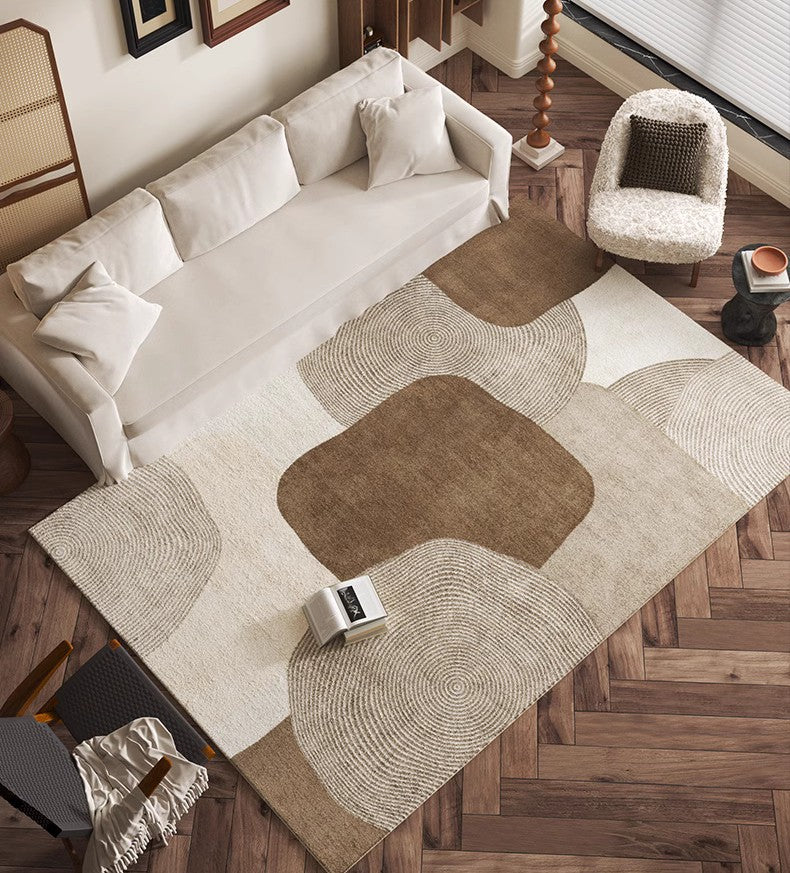 Abstract Geometric Contemporary Modern Rugs - Extra Large Area Rugs for Living Room & Bedroom Decor - Perfect for Bohemian Home, Office or Dorm Room
