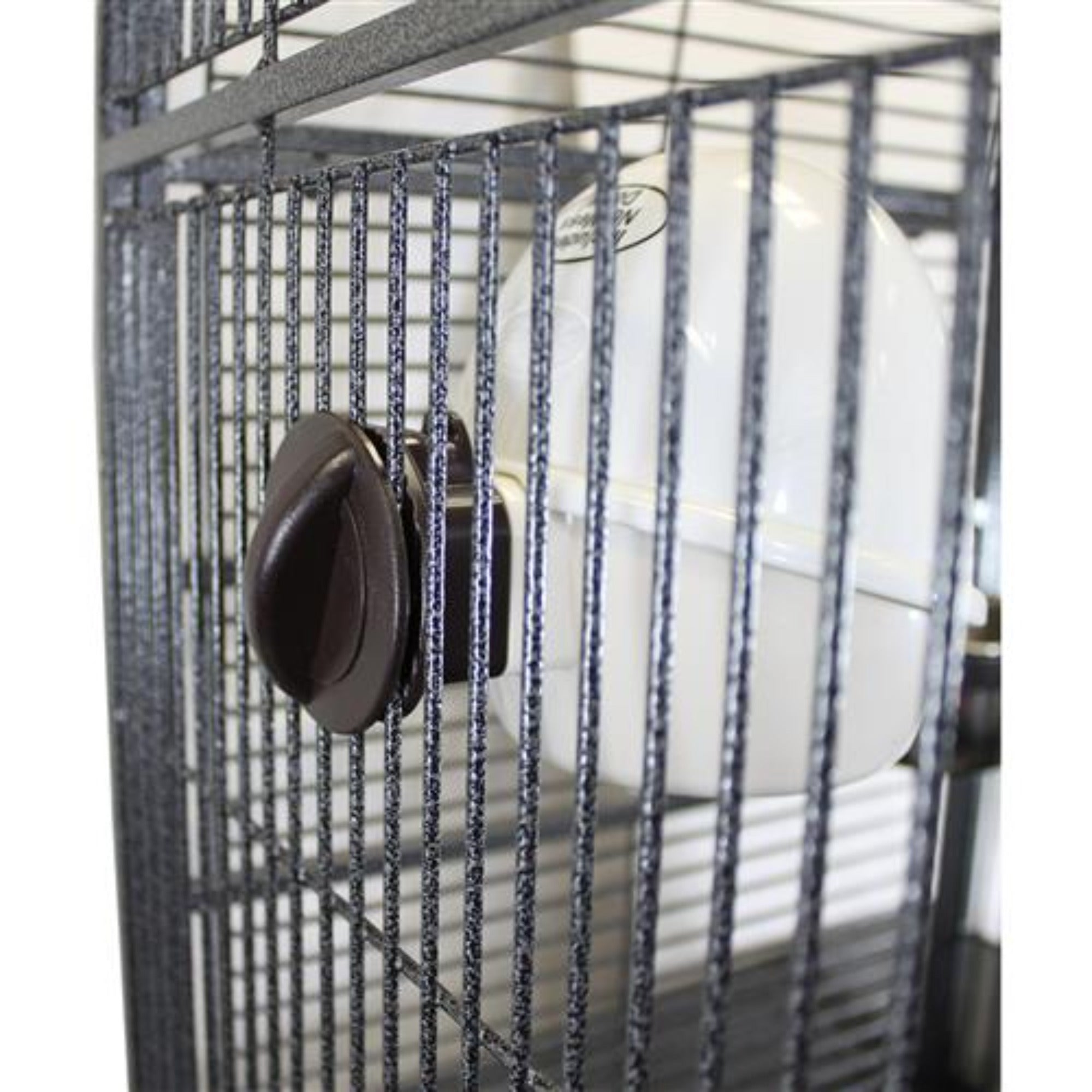 No Mess Press N' Slide Pet Food Dispenser with Dome Lid - Perfect for Cats & Dogs Feeding at Home or Travel