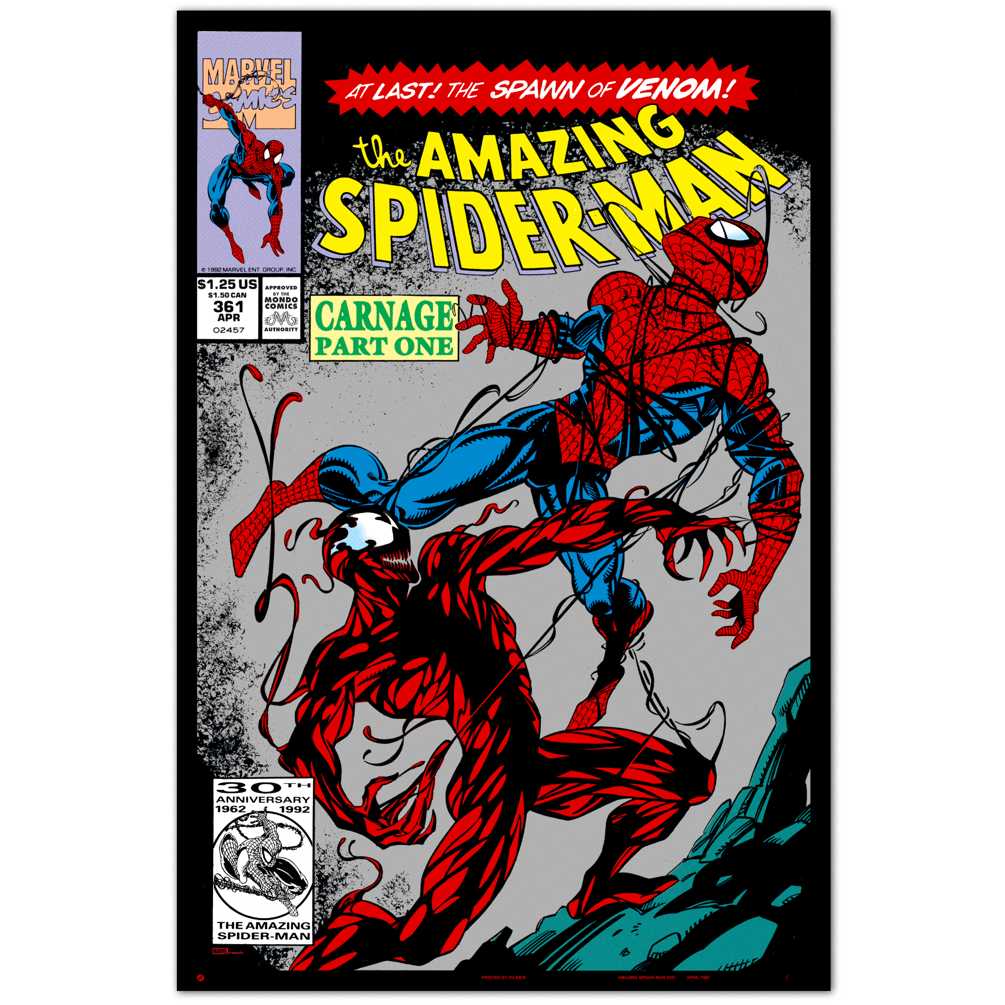Amazing Spider-Man #361 Comic Poster - Premium Collectible Marvel Superhero Wall Art for Fans & Decor - Perfect for Bedrooms, Game Rooms & Comic Book Collections