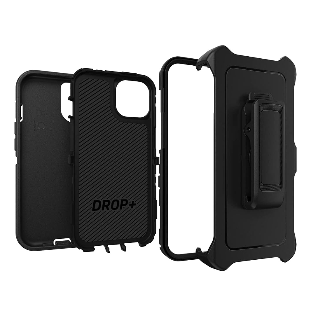 Defender Case for iPhone 14 & iPhone 13 - 6.1 Inch Screenless Protective Phone Cover (Black) - Perfect for Outdoor Activities, Sports & Daily Protection