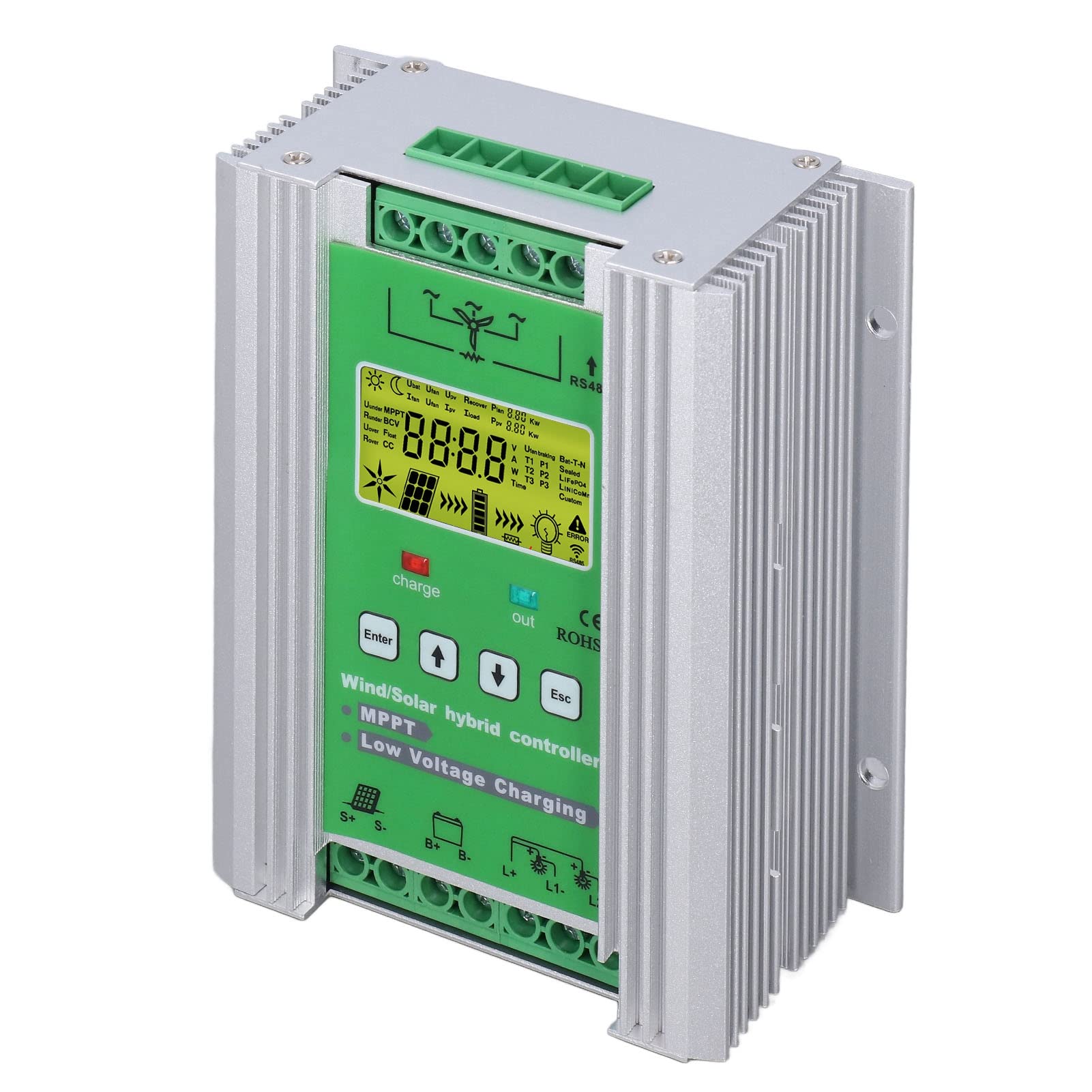 High Efficiency MPPT Solar Charge Controller with Boost Circuit - Compact & Easy to Use for Off-Grid Power Systems | Ideal for RV, Marine & Home Solar Panel Charging