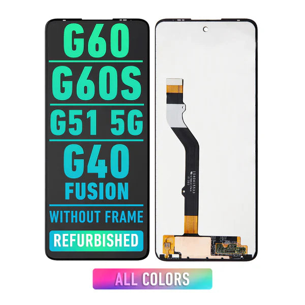 Refurbished Motorola Moto G60/G60S/G51 5G/G40 Fusion LCD Screen Replacement (XT2135/XT2133/XT2171/XT2147) - No Frame Included - All Colors - Perfect for DIY Phone Repair & Screen Replacement