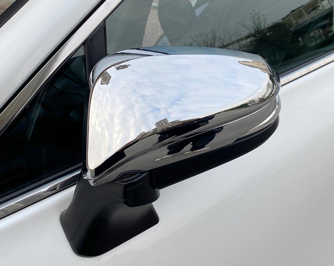 2Pcs Chrome Rearview Mirror Cover Trim for Toyota Venza 2021-2023 - Side Mirror Accessories for Enhanced Style & Protection | Perfect for Car Detailing & Customization
