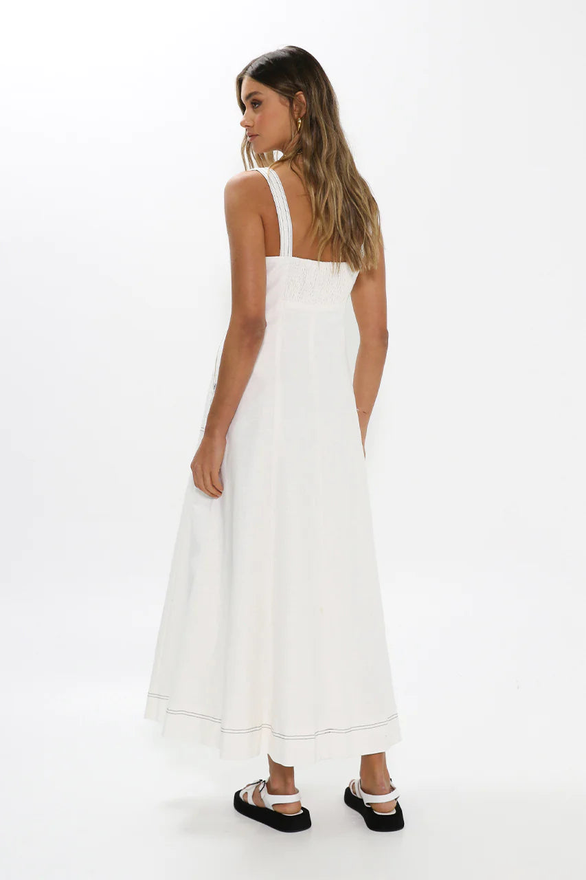 Ashton Dress for Women - Elegant Flowy Midi Dress with Floral Print | Perfect for Summer, Weddings & Casual Outings