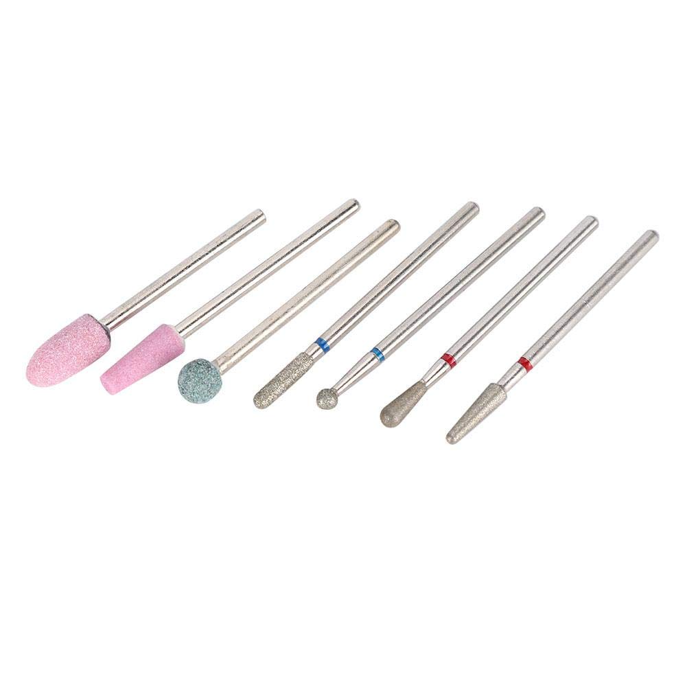 6-Piece Nail Drill Bits Set - Multi-Functional Grinding Heads for Electric Nail File, Professional Manicure & Pedicure Accessories - Perfect for Salon, Home Nail Care & DIY Nail Art