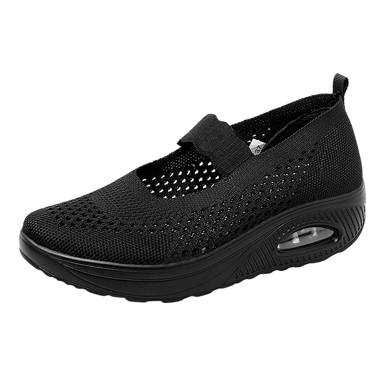 WSVVMQY Women's Running Shoes - Breathable Mesh Sneakers for Sports & Outdoor Activities - Slip-On Leopard Print Athletic Shoes for Jogging, Gym Workouts & Casual Wear