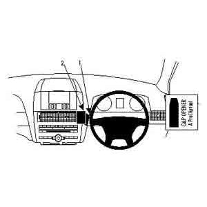 ClicOn No Holes Center Dash Mount for Ford Falcon FG (2008-2018) - Secure Phone Holder for Hands-Free Driving & GPS Navigation