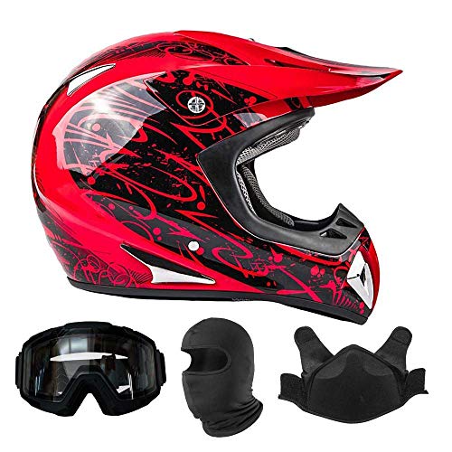 Red & Black w/ Matte Black Goggles