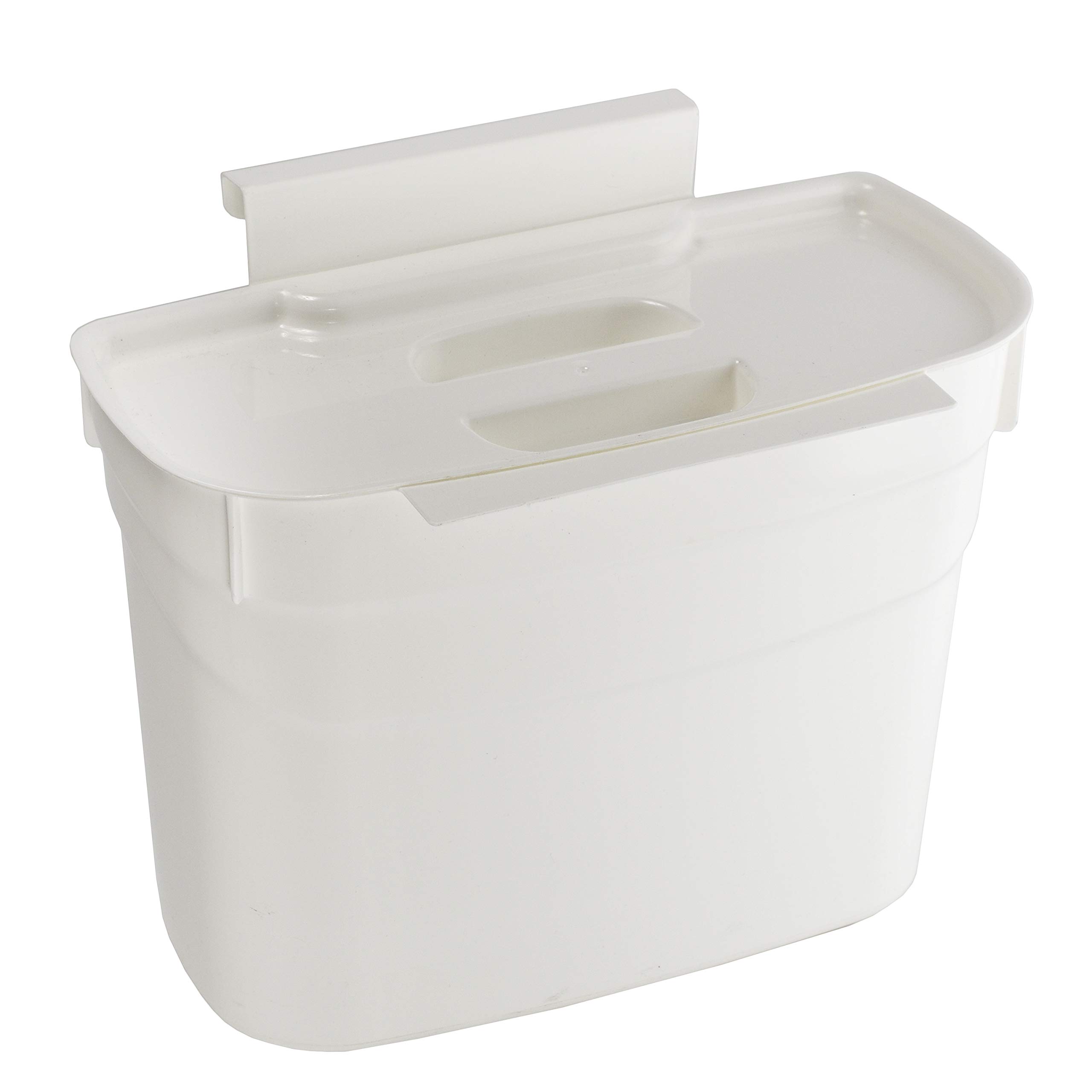 YBM Home Plastic Hanging Trash Can for Cabinet - Small Waste Bin for Kitchen, Bedroom, Kids Room & Office | Space-Saving Under Sink Garbage Can for Bathroom, Pantry & Closet Organization